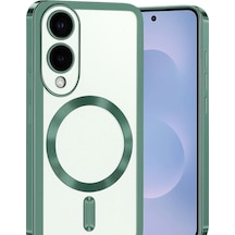 Samsung Galaxy S25 Edge Kross Magneticsafe Kapak - Koyu Yeşil