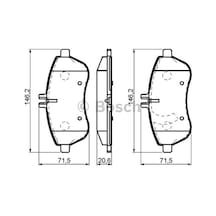 BOSCH 986495104 Fren Balatası Ön E Serisi W212 E200 E200Cgı S212 E200 E220 R172 Slk200 S204 C180 C200 C220 Fren Balatası 37971818