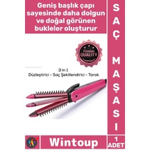 Maşa Profesyonel Seramik Hızlı Isınan Hacim Veren Bukle Yapıcı Kalın Başlıklı Şık Rulo Taraklı Maşa
