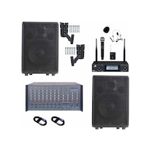 Lastvoice Elit Plus Paket-2 Profesyonel Ses Sistemi Mikser Amfi Hoparlör Mikrofon