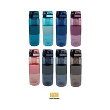 Uzspace 700ml Silikon Gövdeli Detoks Aparatlı Tritan Su Matarası 50 x 22