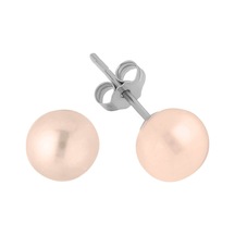 Sirius Modern Pembe İnci Küpe 0845E0002