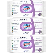 Bingo Clean Yüzey Temizlik Havlusu 96 Yaprak Lavanta Kokulu 3lü 3'lü Set