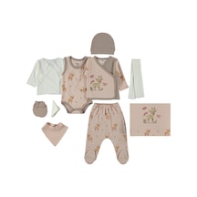 Civil Baby Ceylan Empirme 10 lu Zıbın Setleri  - Pudra 96208262626S1
