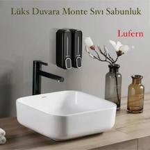Lüks Duvara Monte Sıvı Sabunluk Duvara Monte Manuel Basmalı Bulaşık Deterjanı 300 Ml Şampuan Jel Çok Renkli