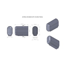Cateksss 20x38 Mm Elips Izgara Pabuç Siyah - 48 Li Paket