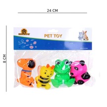 Poşette 4 Lü Hayvanlar Vinil Set
