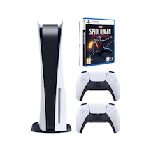 Sony Playstation 5 PS5 Oyun Konsolu + 2. Kol + PS5 Spider-Man Miles Morales (İthalatçı Garantili)