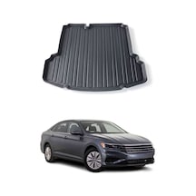 Vw Jetta Sedan Trendline 2011+ Uyumlu Araca Özel Kauçuk Tpe Bagaj Havuzu Siyah Cepli İçin