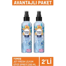 Yumoş Jet Fresh Lilyum Giysi Spreyi 2x200 Ml 4 Adet Diğer