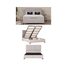 Kilim Mobilya Bamboo Sleepy Sandıklı Baza (Başlıksız) 160x200 Krem