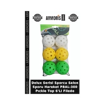 Delux Serisi Sporcu Salon Sporu Hareket Pbal-300 Pıckle Top 6'lı Filede Çok Renkli