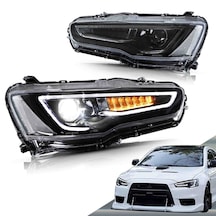 Mitsubişhi Lancer Evo 10 2008-audi Dizayn Ledli Ön Far