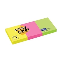Kraf Yapışkanlı Not Kağıdı 38X51 Neon 3851N 3'Lü