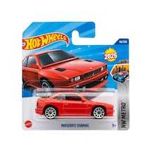 Hot Wheels Maserati Shamal - Hw Metro Kırmızı 1/64 Diecast Model Araba Çok Renkli