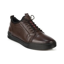 Marcomen Kahverengi Hakiki Deri Erkek Günlük Sneaker Ayakkabı - 1