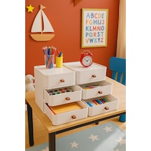 Tr 6'li Masaüstü Organizer, Çekmece Düzenleyici, Beyaz Mfks-oms-3700-6lı Genel
