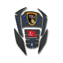 Hades Honda Forza Uyumlu Tank Pad Seti Solotürk Desen Depo Koruma Siyah