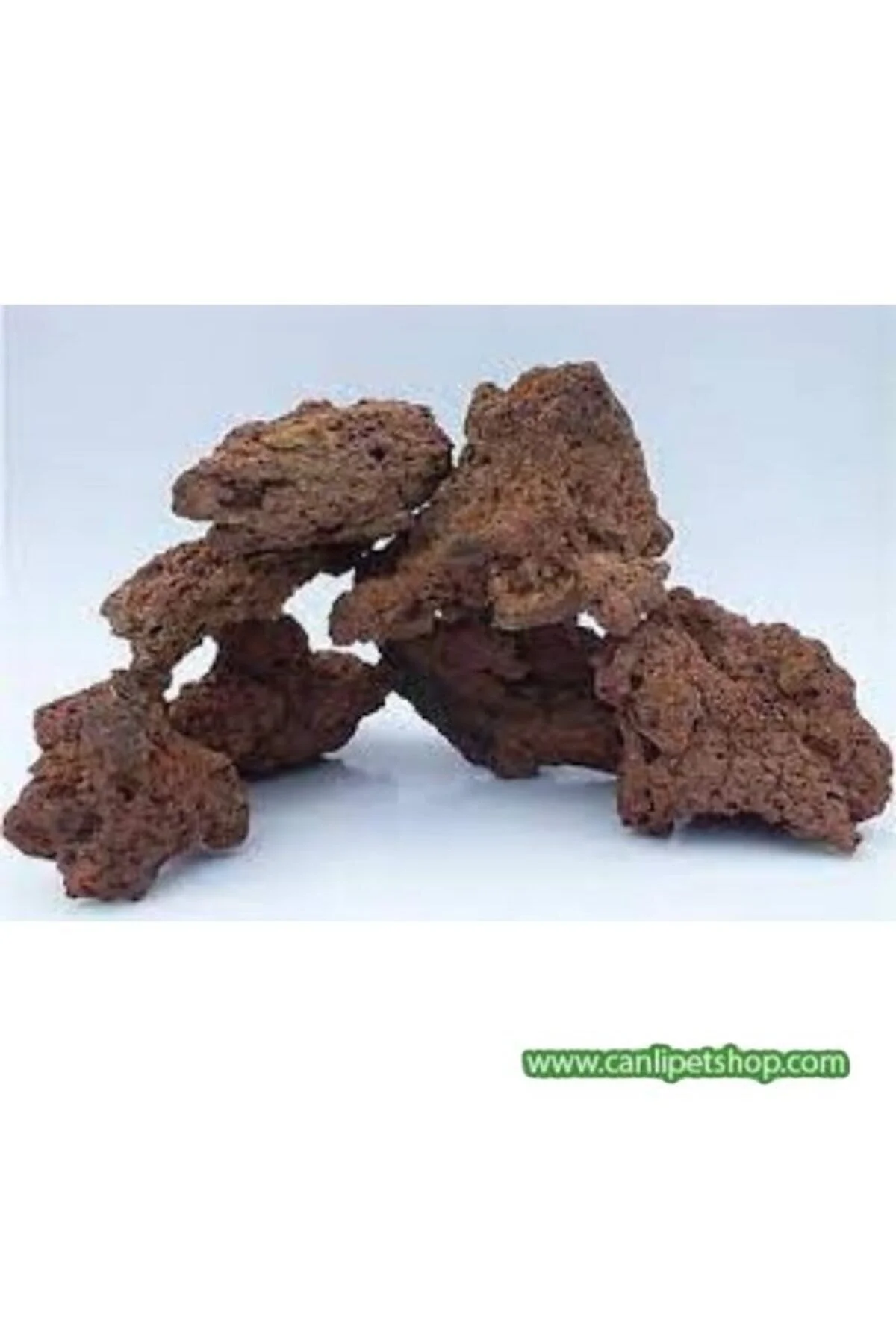 Dekoratif 10 Adet Doğal Lav Kaya Turuncu 8x10