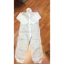 Fermuarlı Tek Kullanımlık Kullan At 30Gr Kapşonlu Tulum Xl Pratex