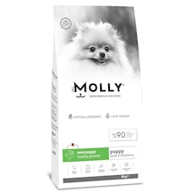 Molly Kuzu Etli ve Yaban Mersinli Mini Irk Yavru Köpek Maması 8 KG