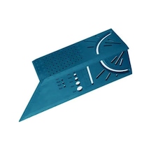 Geeksen 200x60mm Çift Ölçekli Plastik Açı Cetveli - Ahşap İşleri Ve İnşaat İçin