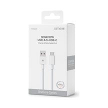 Simex 67w / 120w Xiaomi Uyumlu Type-c 6a Turbo Hızlı Şarj Kablosu 1 Metre Ce Belgeli Spk-15 Beyaz
