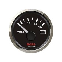 Mors Voltmetre Akü Voltaj Göstergesi 12v - Siyah-1627