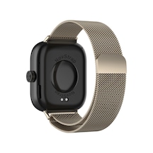 Novstrap Xiaomi Redmi Watch 4 İle Uyumlu Kordon Mıknatıslı Metal Hasır Kordon Kayış