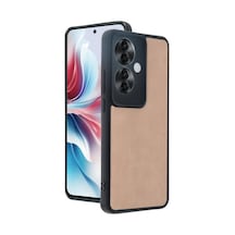 Oppo Reno 11f Kılıf Aras Deri Kapak - Pudra 0.2M-Çok Renkli