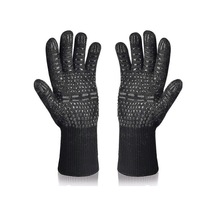 Izgara Eldivenleri Fırın Eldivenleri 800 C'ye Kadar Isıya Dayanıklı Pişirme Eldivenleri