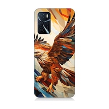 Oppo A16 Uyumlu Silikon Kılıf Uçan Savaşçı Kartal