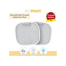 Petpivot Koku Önleyici Otomatik Kedi Tuvaleti Kum Pedi 2 Adet