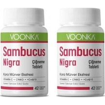 Voonka Sambucus Nigra Çiğneme Tableti 42 Adet X 2 Adet