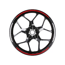 Yazısız Çift Renk Şerit Jant Sticker Modeli
