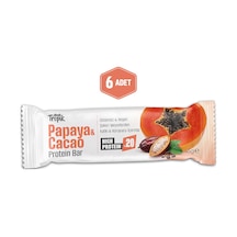Papaya Ve Kakao Aromalı Protein Bar 45 G Protein İçeren Atıştırmalık Ve Sporcu Barı 6 Adet