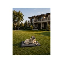 Kedi Ve Köpek Yer Minderi Outdoor Su Geçirmez Üst Kalite Tüy Ve Leke Tutmaz Boncuk Elyaf Kaydırmaz Taban Kedi Ve Köpek Yatağı Koyu Gri - 885355711