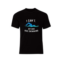 Yüzme Dalış Swimming Baskılı Unisex %100 Pamuk Siyah T-shirt SIYAH