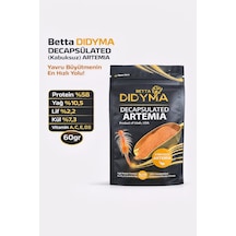 Betta Didyma Decapsulated Kabuksuz Artemia 60gr Anahtarlık Hediyeli