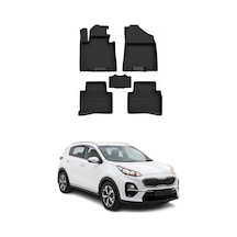 Kıa Sportage 4 2016-2021 Uyumlu 4d Havuzlu Paspas Kauçuk Siyah 5 Parça