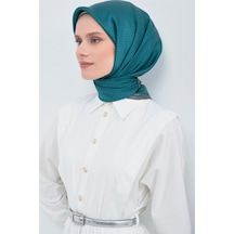Armine Saf İpek Sura Eşarp 9528d 91 Petrol