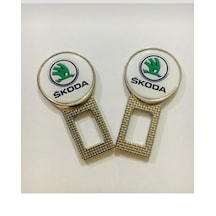 Skoda Uyumlu Ikaz Ses Metal Toka 2 Adet Çift Yönlüdür