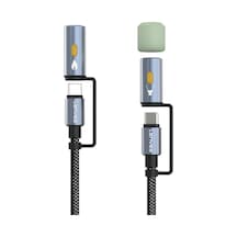 Lenyes LC111 60 W 4in1 Çoklu Şarj Kablolu Fener Ve Çakmaklık Özellikli Kablo 1 M