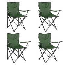 Katlanır Çantalı Kamp Sandalyesi Rejisör Koltuk 4 Lü Set Yeşi