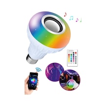 Bluetooth Hoparlörlü Ve Uzaktan Kumandalı Beyaz Led Lamba, 2 Yıl - Elektronik