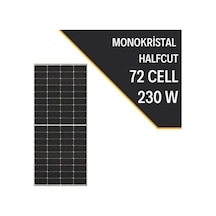 230W HALF CUT MONOKRİSTAL GÜNEŞ PANELİ