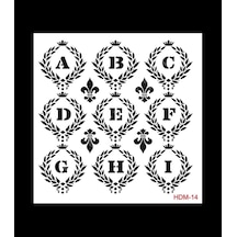 Hdm14 Cadence Home Dekor Stencil 25X25