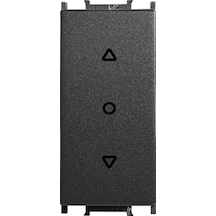 Viko Panasonic Modüler Füme Tek Düğmeli Jaluzi Kumanda Anahtarı 1m Kapak - Wvtr10234dg-tr