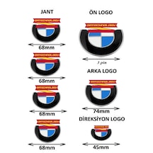F30 Serisi Uyumlu Logo Seti 7 Parça Mavibeyaz F30 Set