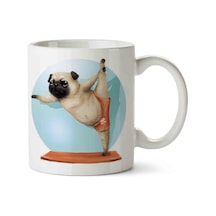 Pug Puppy French Bulldog İki Tarafı Baskılı Kupa Bardak.jpg